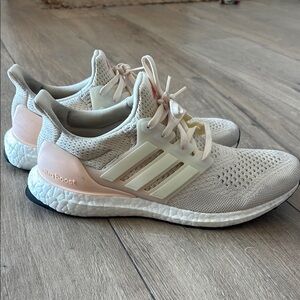 Adidas Cream Ultra Boost Athletic Shoes